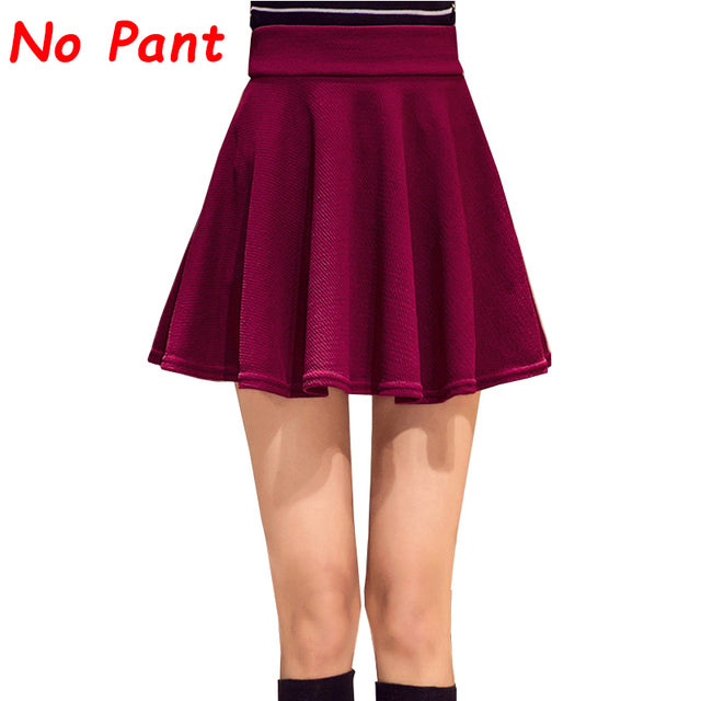 Plegie M-5XL Skirts Womens Big Size Tutu School Short Skirt Pants Suitable For The Whole Year Mini Saia High Waist Faldas Mujer