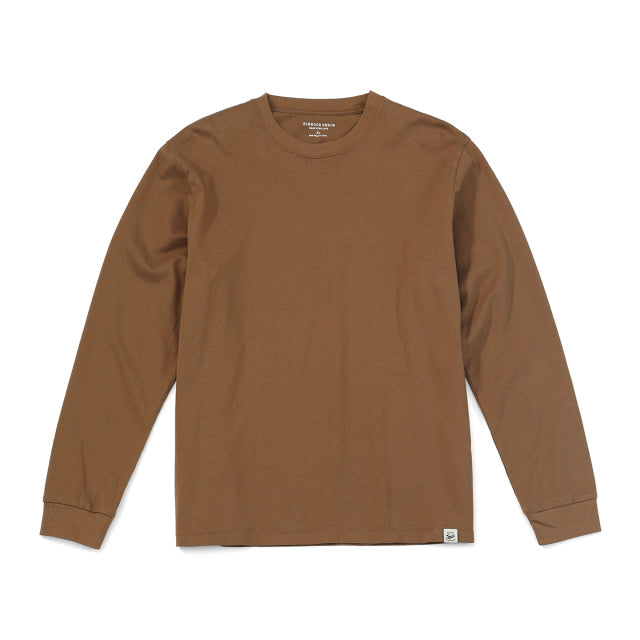 SIMWOOD 2022 Spring New Long Sleeve T Shirt Men Solid Color 100% Cotton O-neck Tops Plus Size High Quality T-shirt  SJ120967