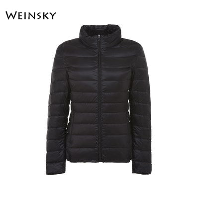 Spring Autumn Women Ultralight Thin Down Jacket White Duck Down Hooded Jackets Warm Winter Coat Parka Female Portable Outwear