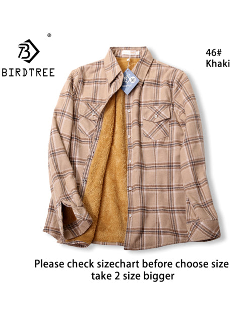 Velvet Thick Warm Women&#39;s Plaid Shirt Female Long Sleeve Tops M-5XL Winter Fleece Casual Check Blouse Autumn Clothes T77710A