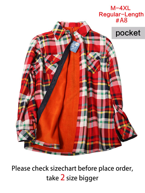 Velvet Thicken Warm Women&#39;s Plaid Shirt Female Long Sleeve Tops M-4XL Winter Fleece Casual Blouse Autumn Clothes T17506X