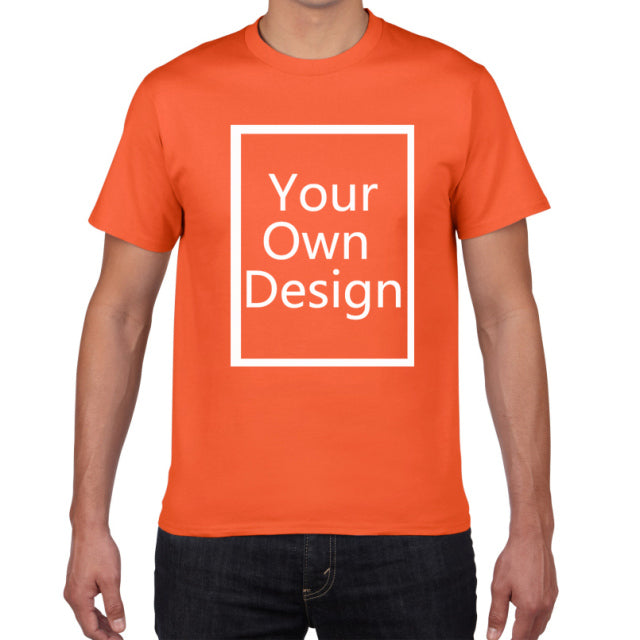 Your OWN Design t-shirt man Brand Logo/Picture Custom Men tshirt DIY print Cotton T shirt men oversized 3xL tee shirt clothes