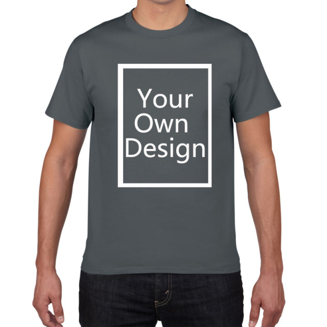 Your OWN Design t-shirt man Brand Logo/Picture Custom Men tshirt DIY print Cotton T shirt men oversized 3xL tee shirt clothes