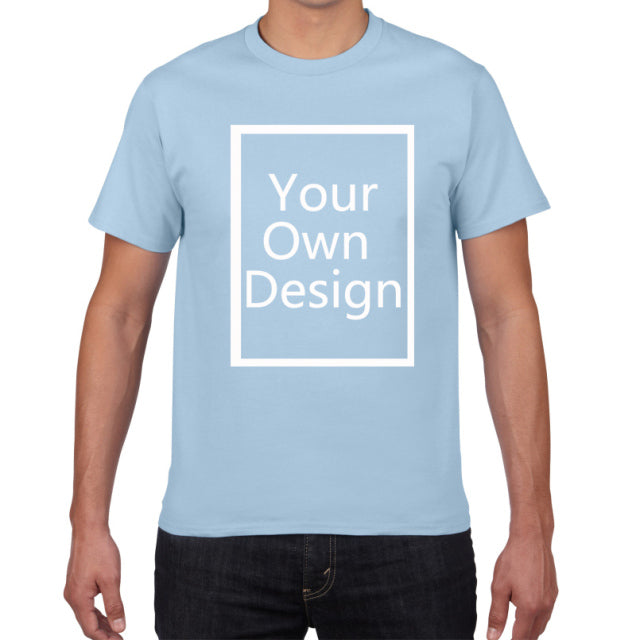 Your OWN Design t-shirt man Brand Logo/Picture Custom Men tshirt DIY print Cotton T shirt men oversized 3xL tee shirt clothes