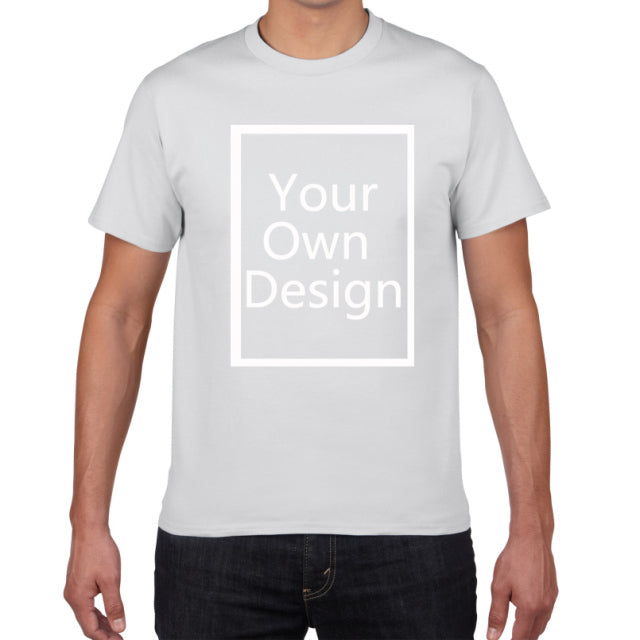 Your OWN Design t-shirt man Brand Logo/Picture Custom Men tshirt DIY print Cotton T shirt men oversized 3xL tee shirt clothes