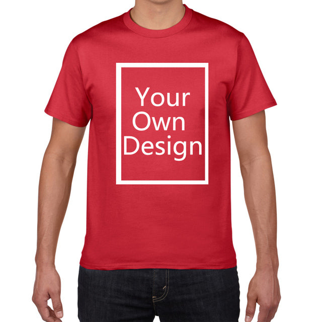 Your OWN Design t-shirt man Brand Logo/Picture Custom Men tshirt DIY print Cotton T shirt men oversized 3xL tee shirt clothes