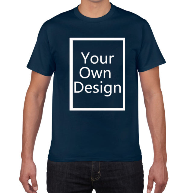 Your OWN Design t-shirt man Brand Logo/Picture Custom Men tshirt DIY print Cotton T shirt men oversized 3xL tee shirt clothes