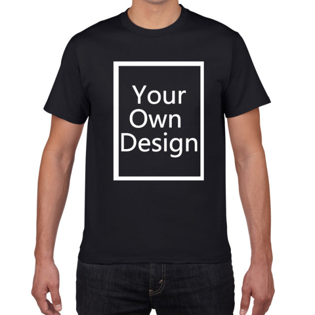 Your OWN Design t-shirt man Brand Logo/Picture Custom Men tshirt DIY print Cotton T shirt men oversized 3xL tee shirt clothes