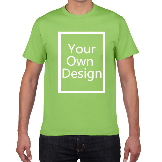 Your OWN Design t-shirt man Brand Logo/Picture Custom Men tshirt DIY print Cotton T shirt men oversized 3xL tee shirt clothes