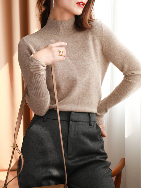 autumn winter chic bottom sweaters women fashion turtleneck pullover slim long sleeve 2022 knitted Jumper Soft Warm Pull Femme