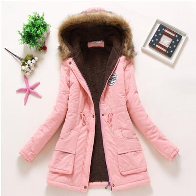 new winter military coats women cotton wadded hooded jacket medium-long casual parka thickness  XXXL quilt snow outwear