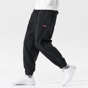 New Spring Men Trousers 2021 Elastic Waist Corduroy Pants Fashion Streetwear Outdoor Male Jogging Pants Pantalones Para Hombres