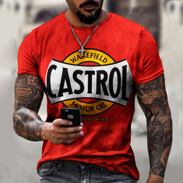 New Men T-Shirt 3D Printing Short-Sleeved, Summer Super-Size Transparent Personality Fashion Stitching Pattern T-Shirt For Men