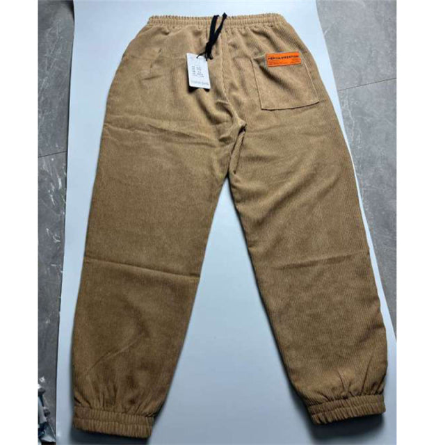 New Spring Men Trousers 2021 Elastic Waist Corduroy Pants Fashion Streetwear Outdoor Male Jogging Pants Pantalones Para Hombres