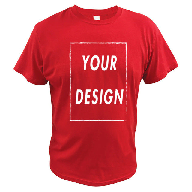 EU Size 100% Cotton Custom T Shirt Make Your Design Logo Text Men Women Print Original Design High Quality Gifts Tshirt