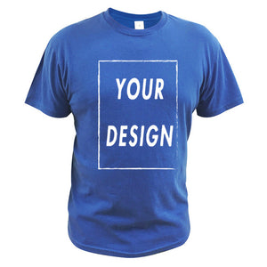 EU Size 100% Cotton Custom T Shirt Make Your Design Logo Text Men Women Print Original Design High Quality Gifts Tshirt