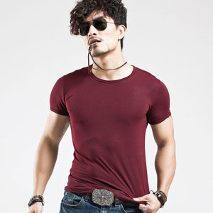 2022 Brand New Men T Shirt Tops V neck Short Sleeve Tees Men&#39;s Fashion Fitness Hot T-shirt For Male Free Shipping Size 5XL