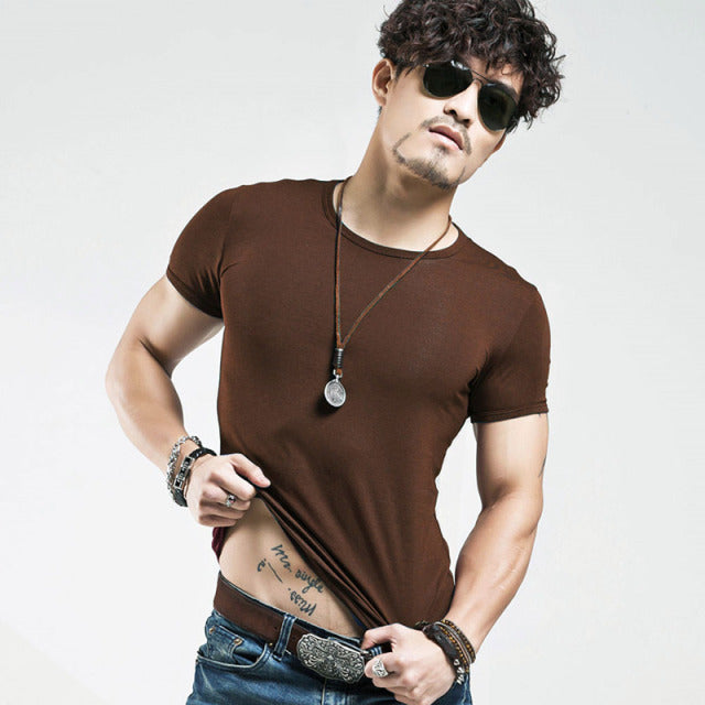 2022 Brand New Men T Shirt Tops V neck Short Sleeve Tees Men&#39;s Fashion Fitness Hot T-shirt For Male Free Shipping Size 5XL